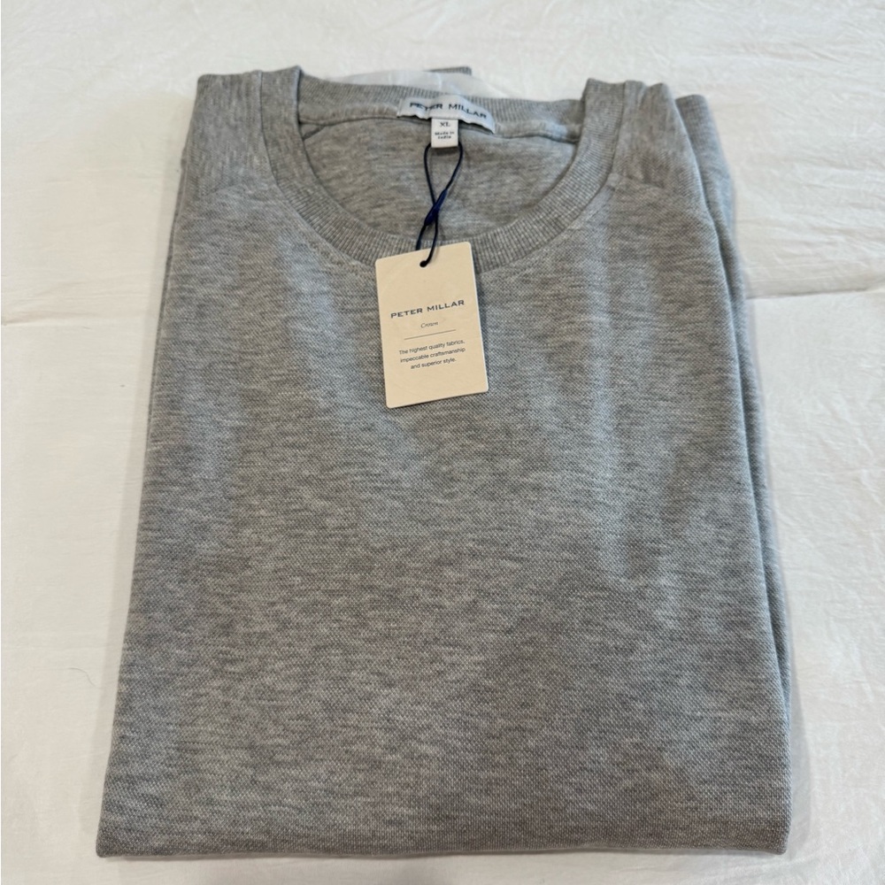 Peter Millar Gray Sweater/Sweatshirt Size XL